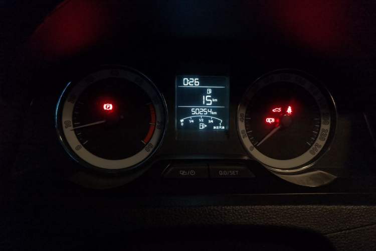 Used Skoda Rapid 2019 1.5L Manual Comfort Edition China VI Standard Odometer Close Up