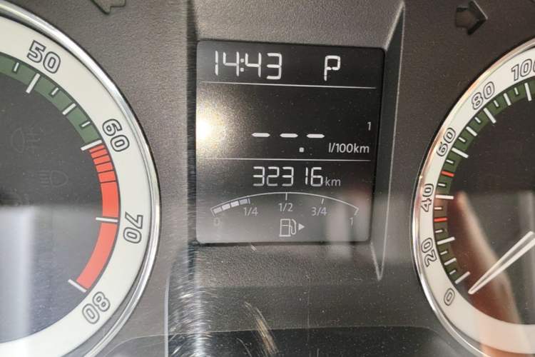 Used Skoda Rapid 2019 1.5L Automatic Comfort Edition China VI Standard Odometer Close Up
