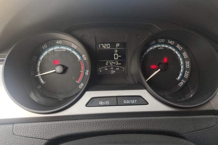 Used Skoda Rapid 2019 Revised Version 1.5L Automatic Standard Edition China VI Odometer Close Up