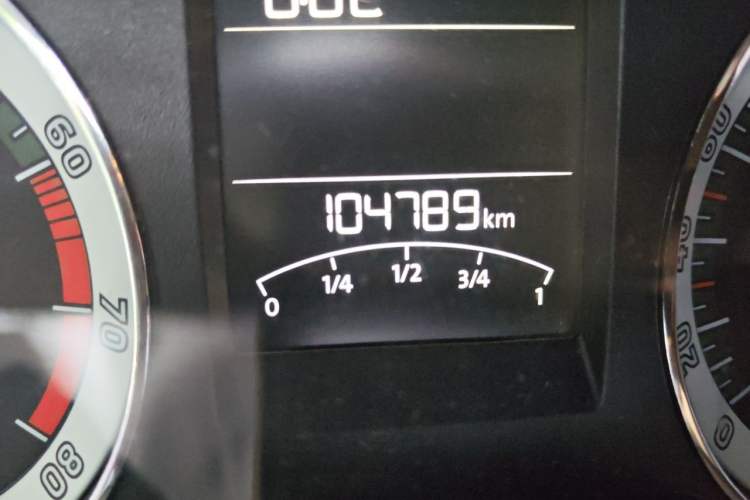 Used Skoda Rapid 2019 1.5L Automatic Comfort Edition China VI Standard Odometer Close Up