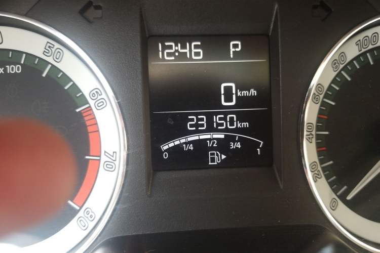 Used Skoda Rapid 2019 1.5L Automatic Comfort Edition China VI Standard Odometer Close Up