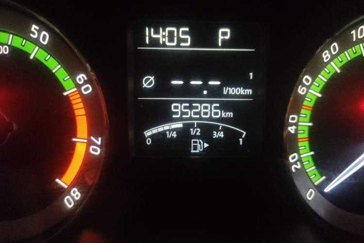 Used Skoda Rapid 2019 1.5L Automatic Comfort Edition China VI Standard Odometer Close Up