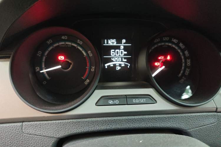 Used Skoda Rapid 2019 1.5L Automatic Standard Edition Odometer Close Up
