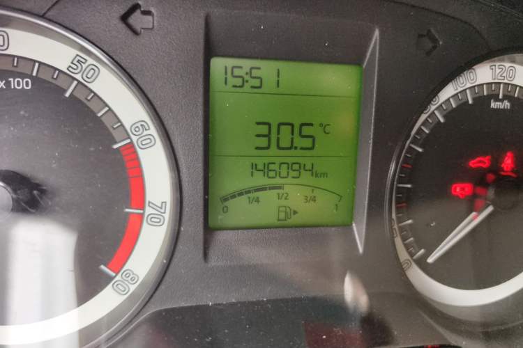Used Skoda Rapid 2019 1.5L Manual Entry-Level Version Odometer Close Up