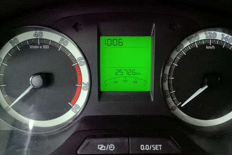 Used Skoda Rapid 2019 1.5L Automatic Standard Edition Odometer Close Up