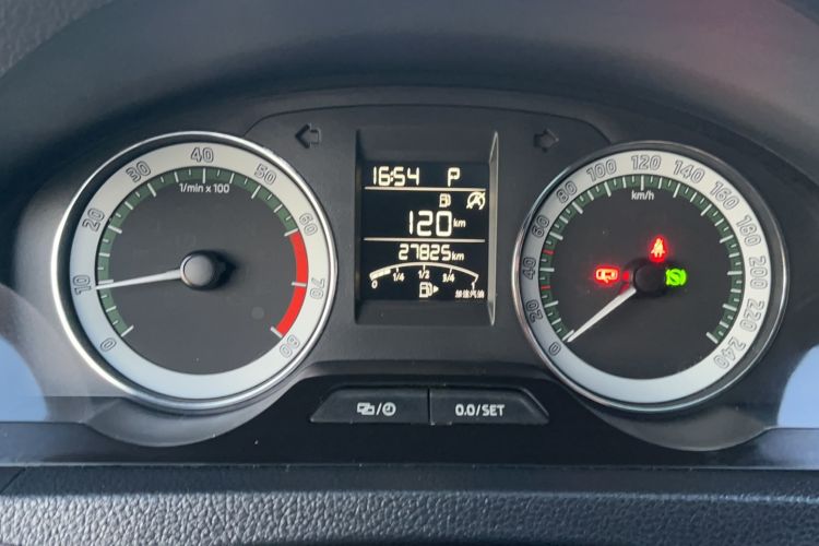 Used Skoda Rapid 2019 1.5L Automatic Comfort Edition China VI Standard Odometer Close Up