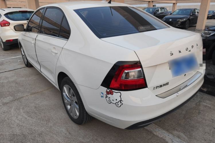 Used Skoda Rapid 2019 1.5L Automatic Comfort Edition China VI Standard Rear Left 45 Deg