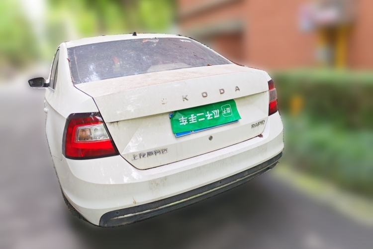 Used Skoda Rapid 2019 1.5L Automatic Comfort Edition China VI Standard Rear Left 45 Deg