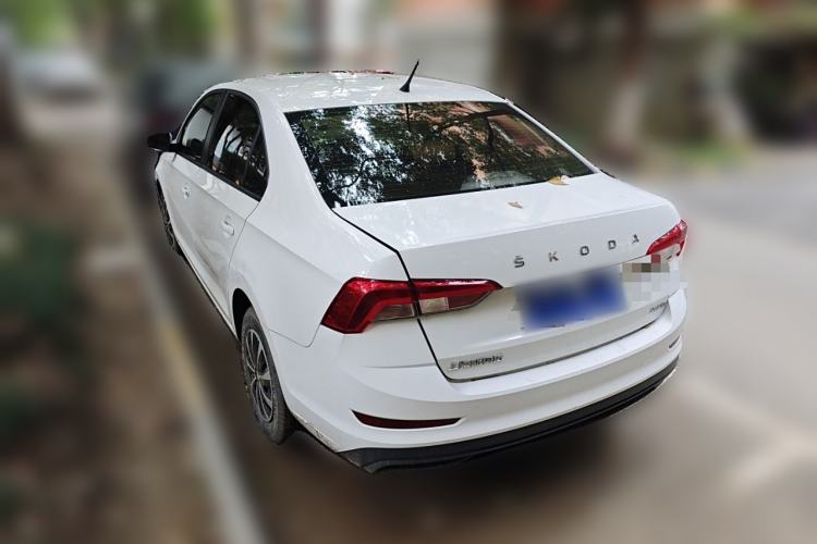 Used Skoda Rapid 2019 1.5L Automatic Standard Edition Rear Left 45 Deg