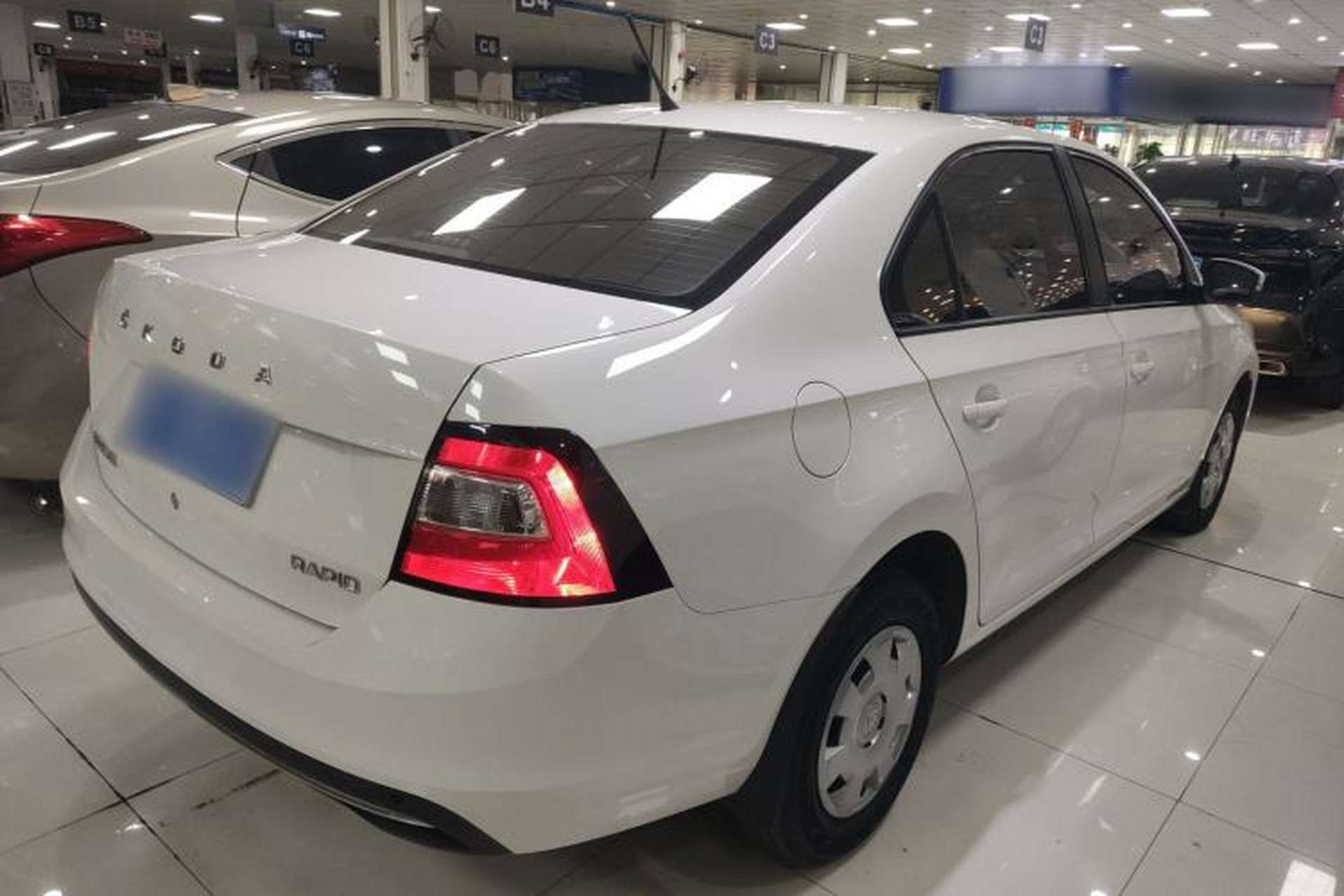 Used Skoda Rapid 2019 1.5L Automatic Standard Edition Rear Right 45 Deg