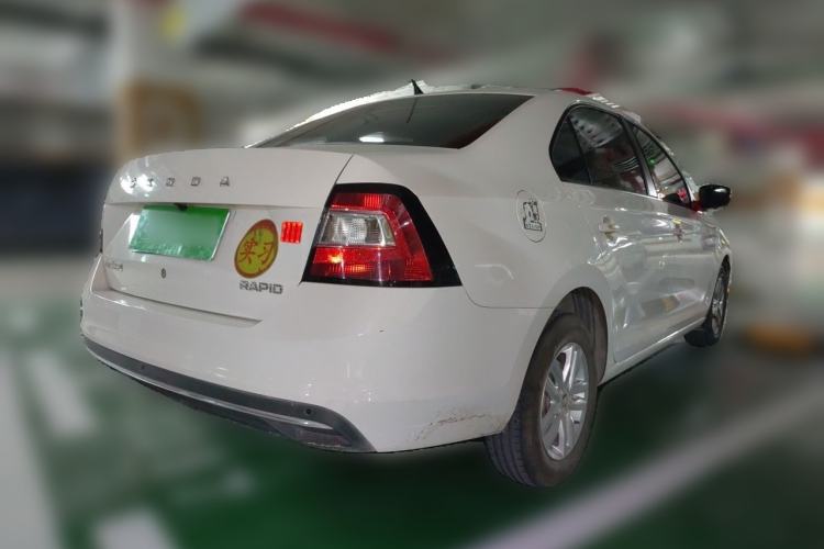 Used Skoda Rapid 2019 Revised Version 1.5L Manual Entry-Level Edition China VI Rear Right 45 Deg