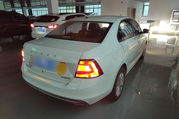 Used Skoda Rapid 2019 1.5L Automatic Comfort Edition China VI Standard Rear Right 45 Deg