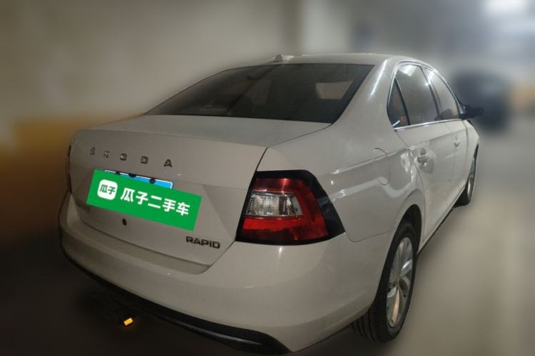 Used Skoda Rapid 2019 1.5L Automatic Comfort Edition China VI Standard Rear Right 45 Deg