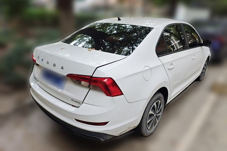 Used Skoda Rapid 2019 1.5L Automatic Standard Edition Rear Right 45 Deg