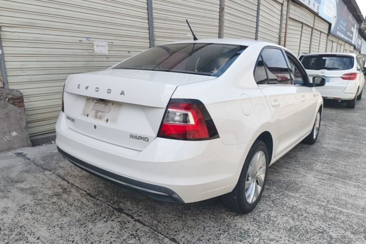 Used Skoda Rapid 2019 1.5L Automatic Comfort Edition China V Standard Rear Right 45 Deg