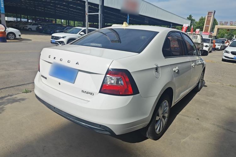 Used Skoda Rapid 2019 1.5L Automatic Comfort Edition China V Standard Rear Right 45 Deg