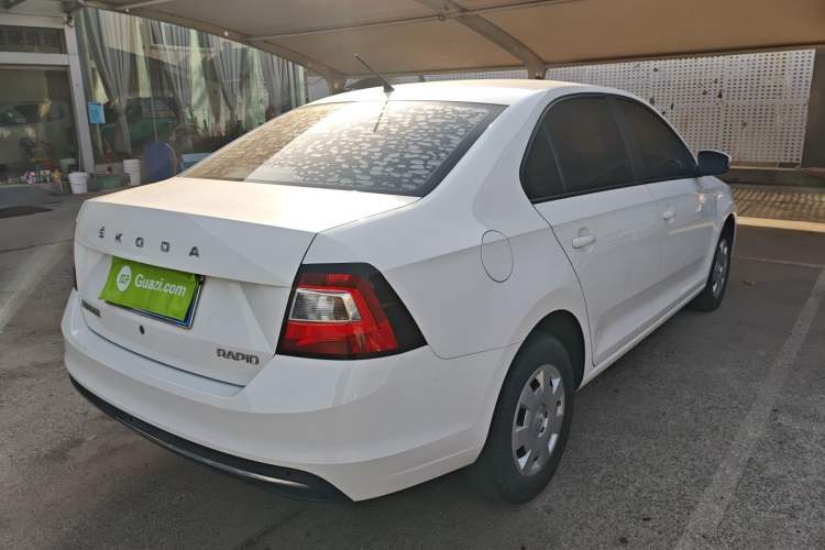 Used Skoda Rapid 2019 Revised Version 1.5L Automatic Standard Edition China VI Rear Right 45 Deg