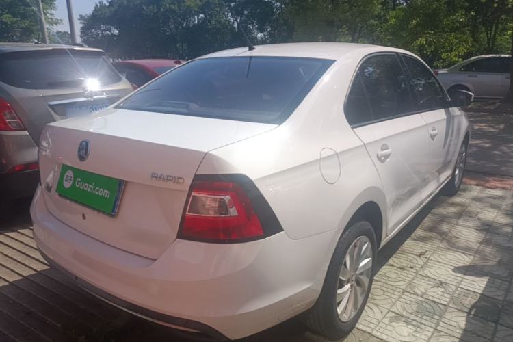 Used Skoda Rapid 2019 1.5L Automatic Comfort Edition China V Standard Rear Right 45 Deg