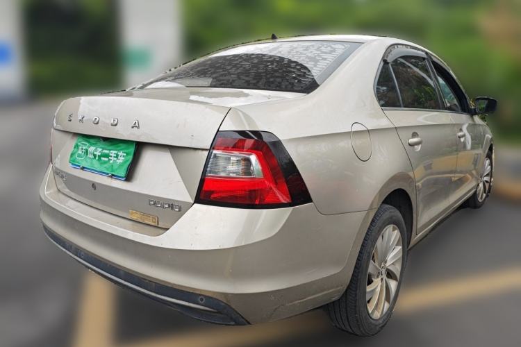 Used Skoda Rapid 2019 1.5L Automatic Comfort Edition China V Standard Rear Right 45 Deg