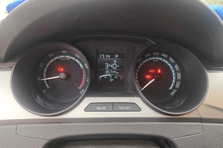 Used Skoda Rapid 2020 1.5L Automatic Standard Edition Odometer Close Up