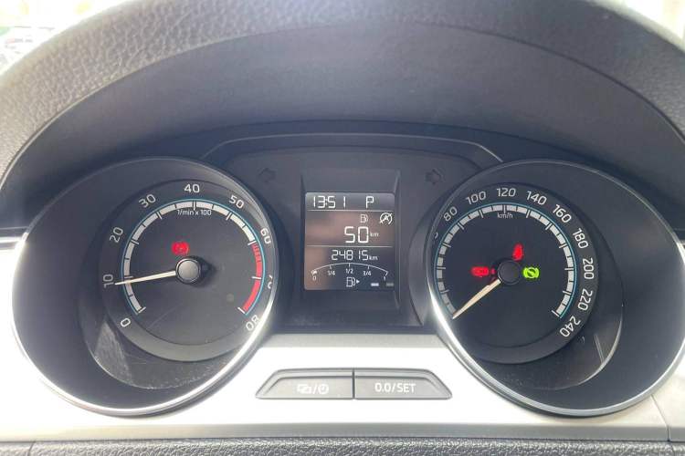 Used Skoda Rapid 2020 1.5L Automatic Comfort Edition Odometer Close Up