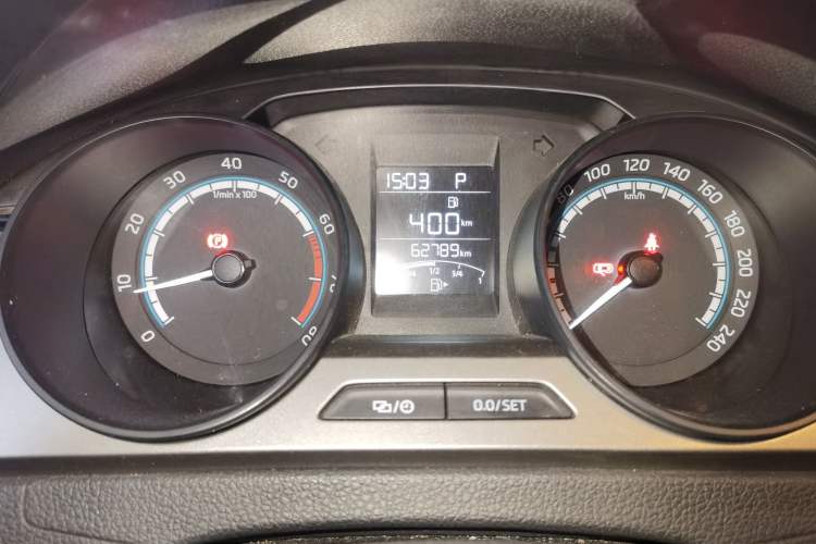 Used Skoda Rapid 2020 1.5L Automatic Standard Edition Odometer Close Up