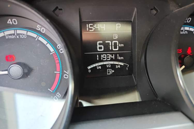Used Skoda Rapid 2020 1.5L Automatic Comfort Edition Odometer Close Up