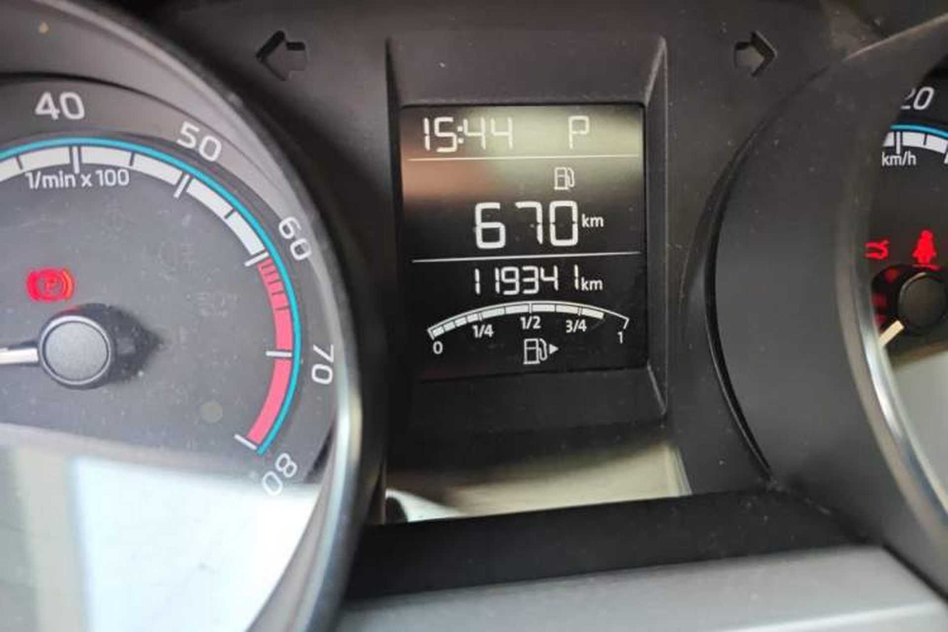 Used Skoda Rapid 2020 1.5L Automatic Comfort Edition Odometer Close Up