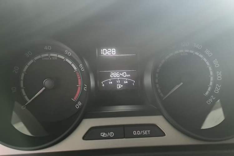 Used Skoda Rapid 2020 1.5L Automatic Standard Edition Odometer Close Up