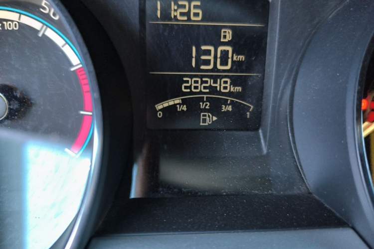 Used Skoda Rapid 2020 1.5L Manual Comfort Edition Odometer Close Up