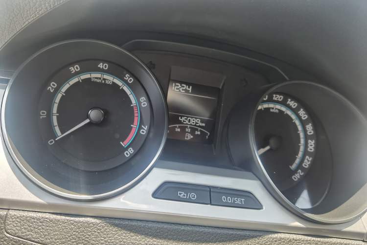 Used Skoda Rapid 2020 1.5L Automatic Comfort Edition Odometer Close Up