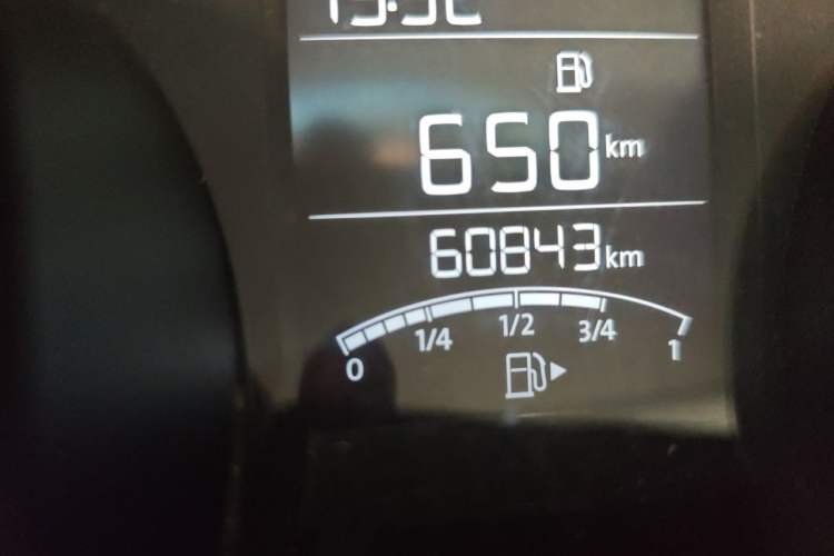 Used Skoda Rapid 2020 1.5L Manual Standard Edition Odometer Close Up