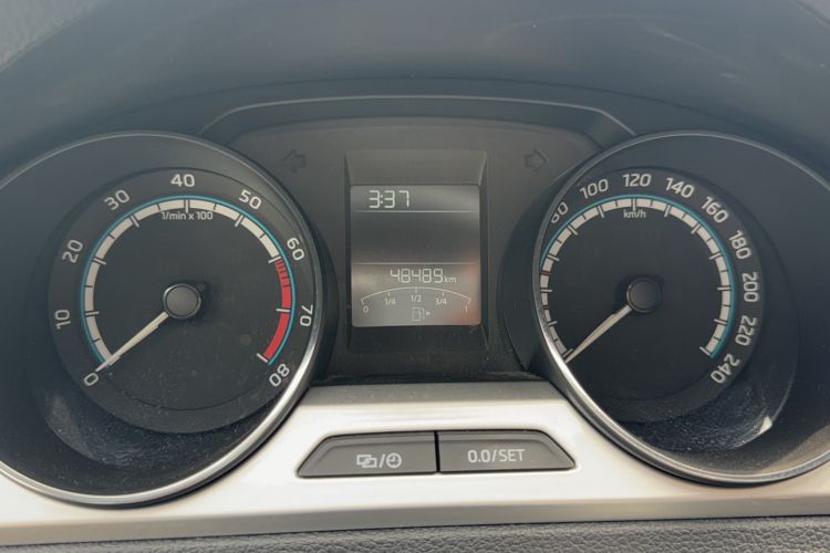 Used Skoda Rapid 2020 1.5L Automatic Comfort Edition Odometer Close Up