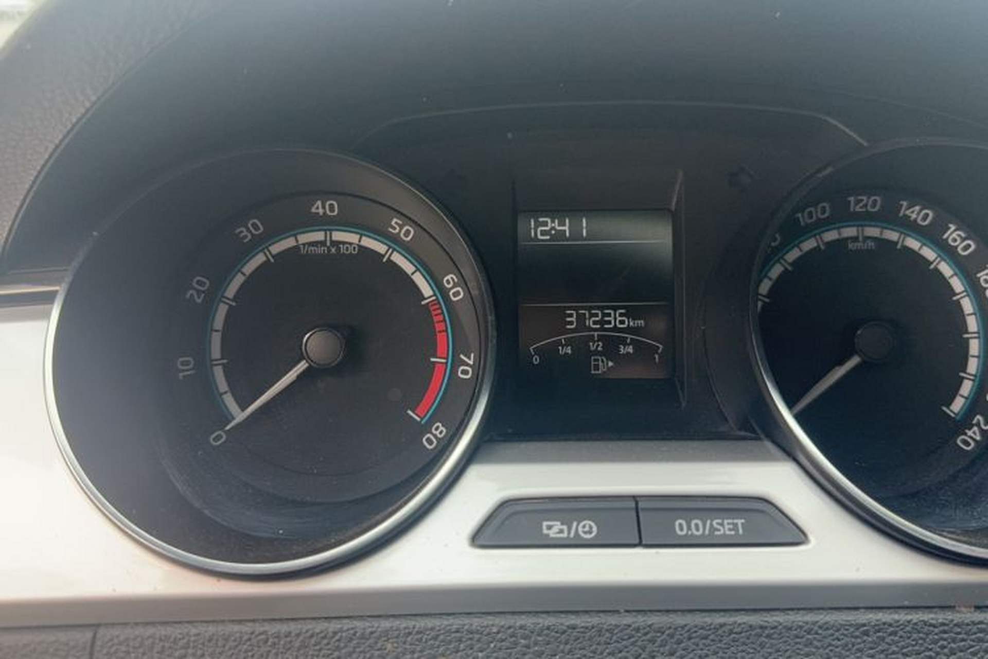 Used Skoda Rapid 2020 1.5L Manual Comfort Edition Odometer Close Up