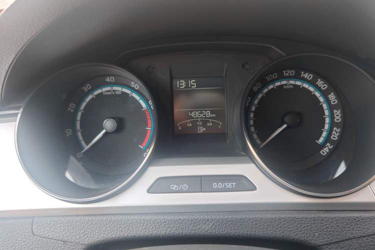 Used Skoda Rapid 2020 1.5L Automatic Comfort Edition Odometer Close Up