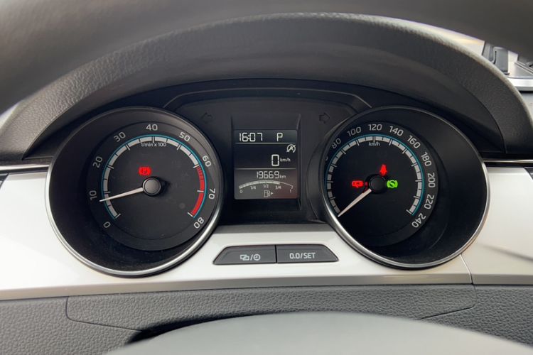 Used Skoda Rapid 2020 1.5L Automatic Comfort Edition Odometer Close Up