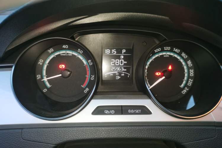 Used Skoda Rapid 2020 1.5L Automatic Comfort Edition Odometer Close Up