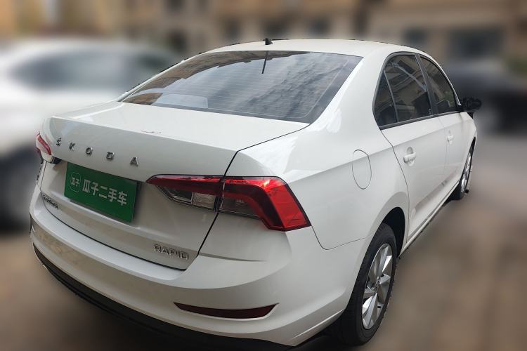 Used Skoda Rapid 2020 1.5L Automatic Standard Edition Rear Right 45 Deg