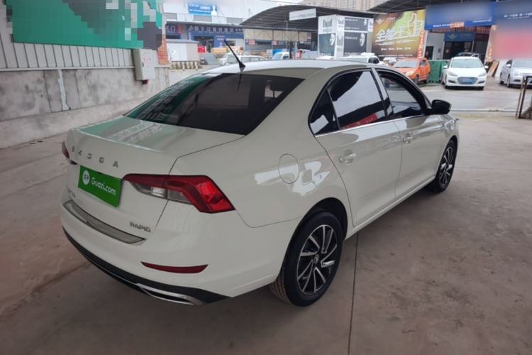 Used Skoda Rapid 2020 1.5L Automatic Comfort Edition Rear Right 45 Deg