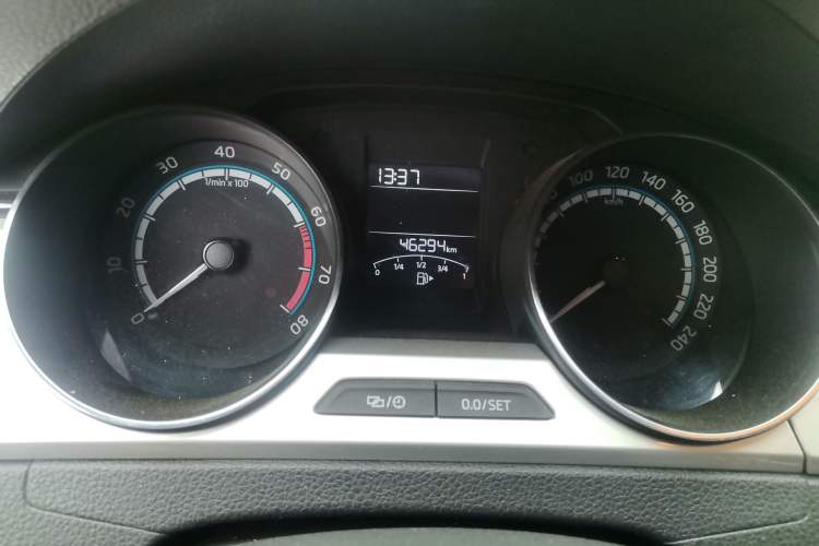 Used Skoda Rapid 2020 1.5L Automatic Comfort Edition Odometer Close Up