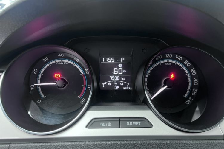 Used Skoda Rapid 2020 1.5L Automatic Comfort Edition Odometer Close Up