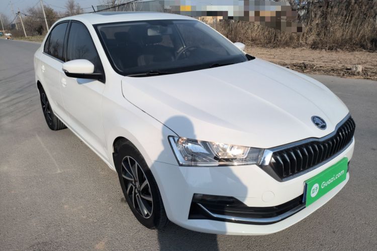 Used Skoda Rapid 2022 1.5L Automatic Comfort Edition Front Right 45 Deg