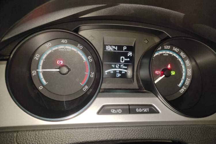 Used Skoda Rapid 2022 1.5L Automatic Comfort Edition Odometer Close Up