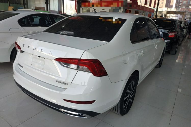 Used Skoda Rapid 2022 1.5L Automatic Comfort Edition Rear Right 45 Deg