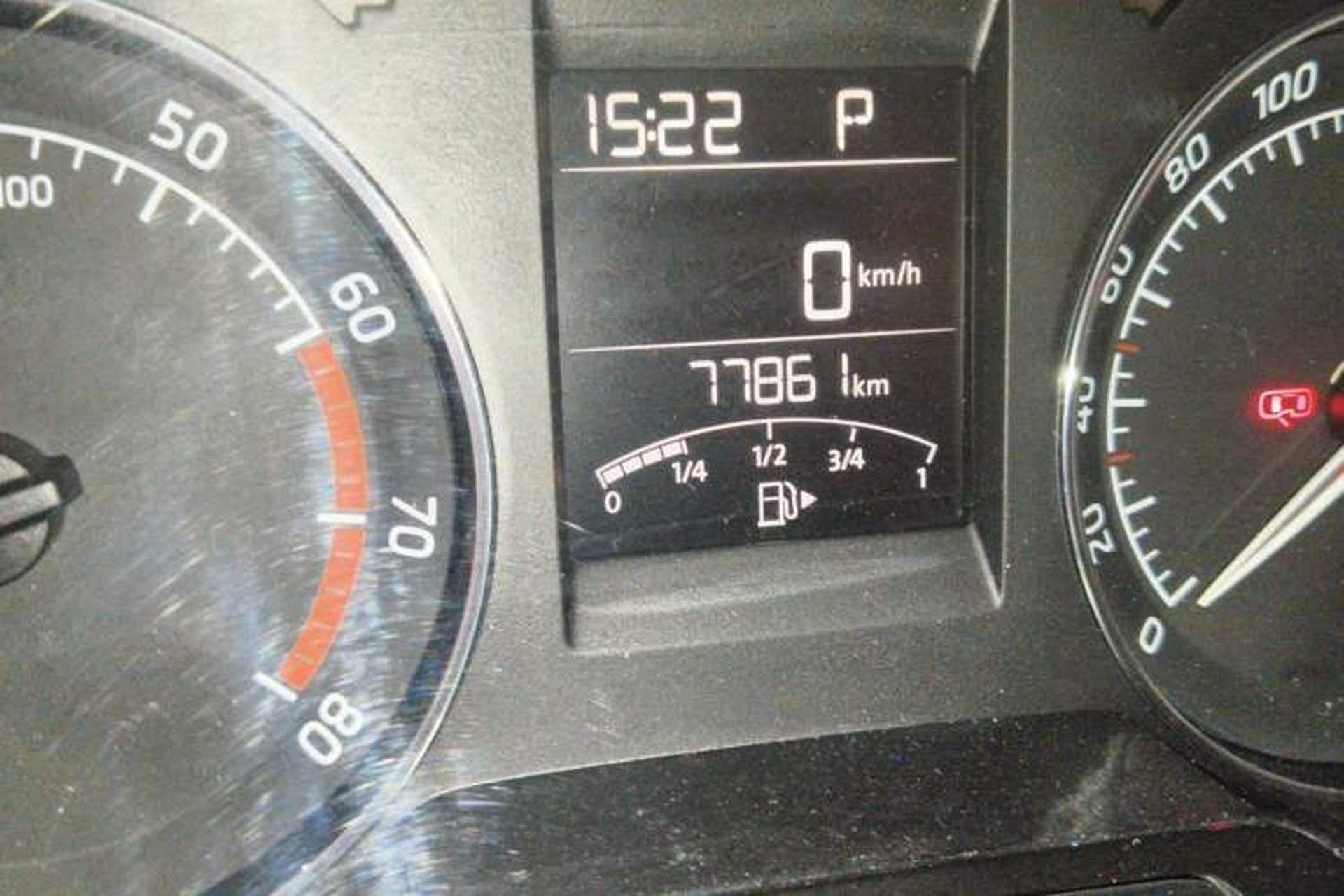 Used Skoda Rapid Spaceback 2014 1.6L Automatic Enjoyment Edition Odometer Close Up