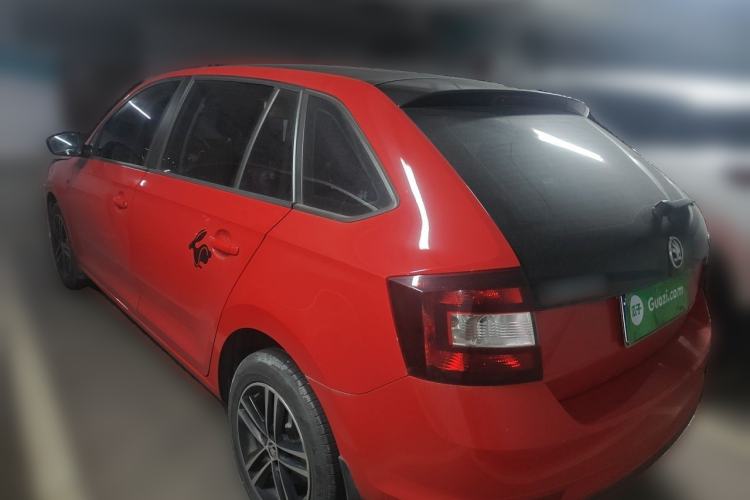Used Skoda Rapid Spaceback 2014 1.6L Manual Enjoyment Edition Rear Left 45 Deg