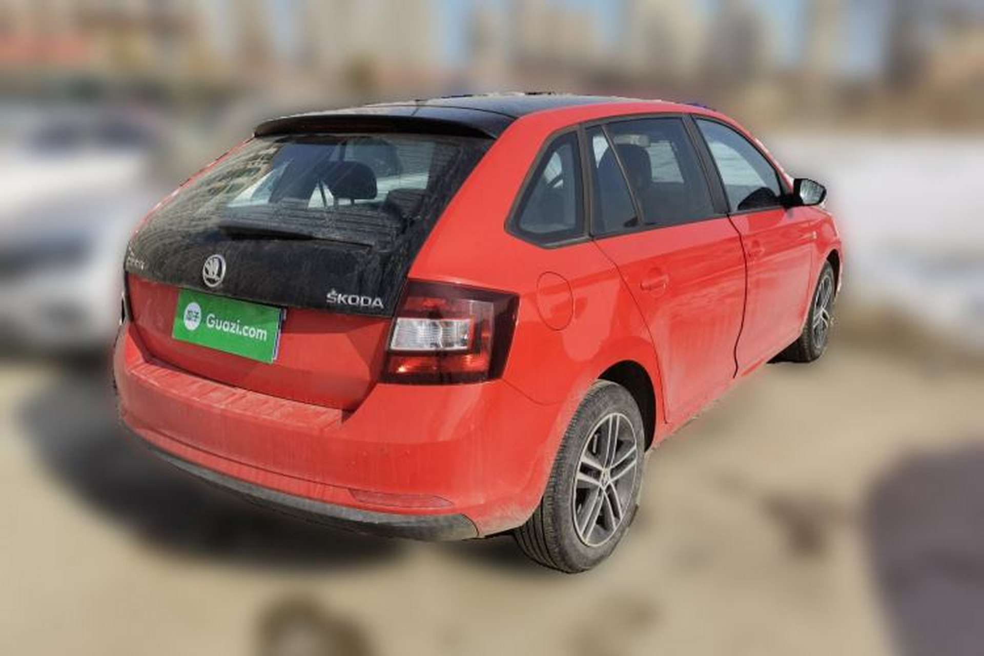 Used Skoda Rapid Spaceback 2014 1.6L Manual Enjoyment Edition Rear Right 45 Deg