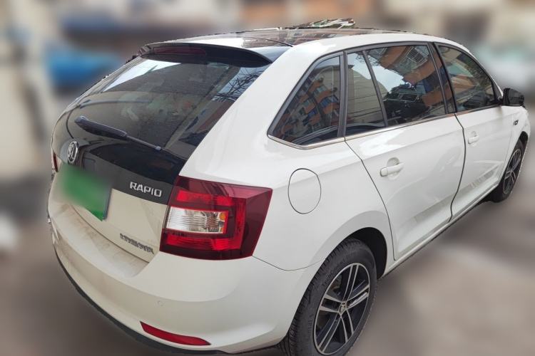 Used Skoda Rapid Spaceback 2016 Revised 1.6L Automatic Smart Drive Version Rear Right 45 Deg