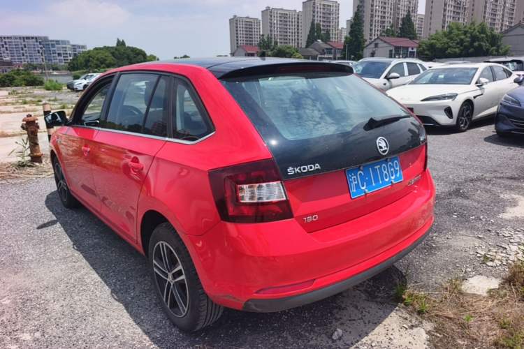 Used Skoda Rapid Spaceback 2016 Revised 1.6L Automatic Smart Drive Version Rear Left 45 Deg