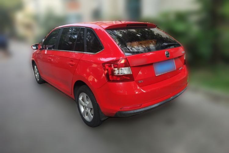 Used Skoda Rapid Spaceback 2016 Revised 1.6L Automatic Chuanxing Version Rear Left 45 Deg